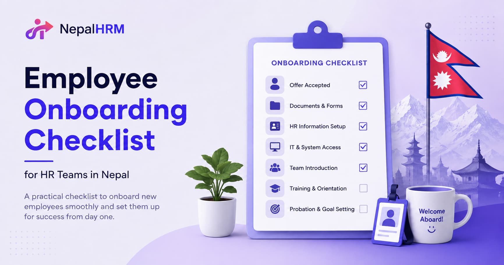 Employee onboarding checklist