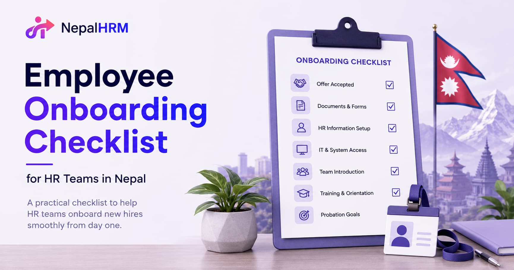 Employee onboarding checklist